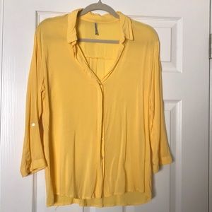 Stradivarius yellow shirt